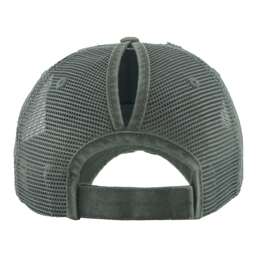 HATEGORY Vintage Mesh Back Ponytail Baseball Cap