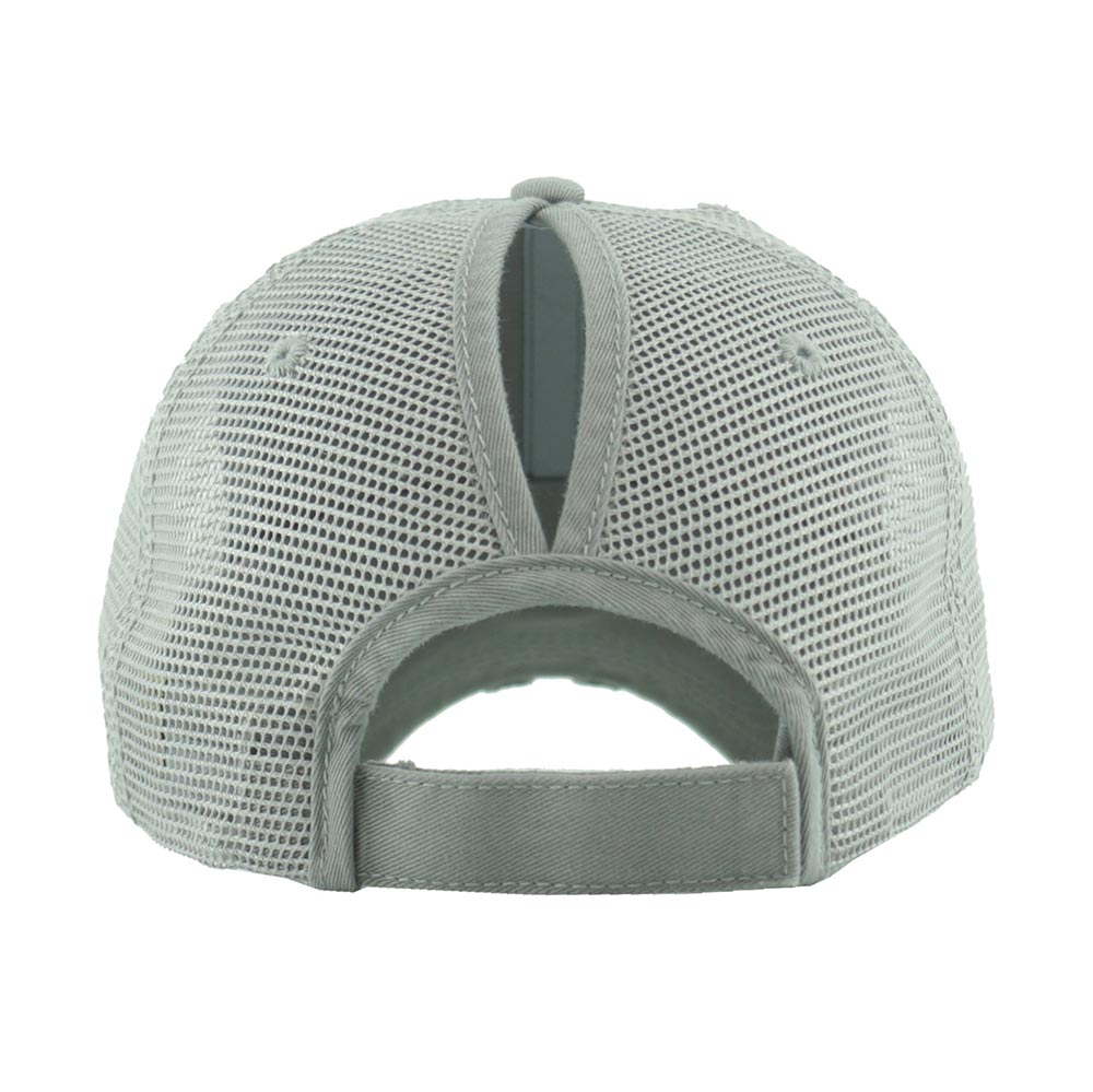 HATEGORY Vintage Mesh Back Ponytail Baseball Cap