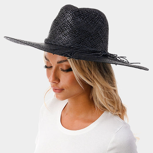 HATEGORY Woven Straw Panama Hat