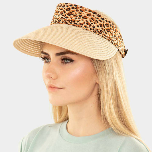 HATEGORY Leopard Visor Hat