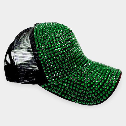 HATEGORY Bling Studded Mesh Back Baseball Cap