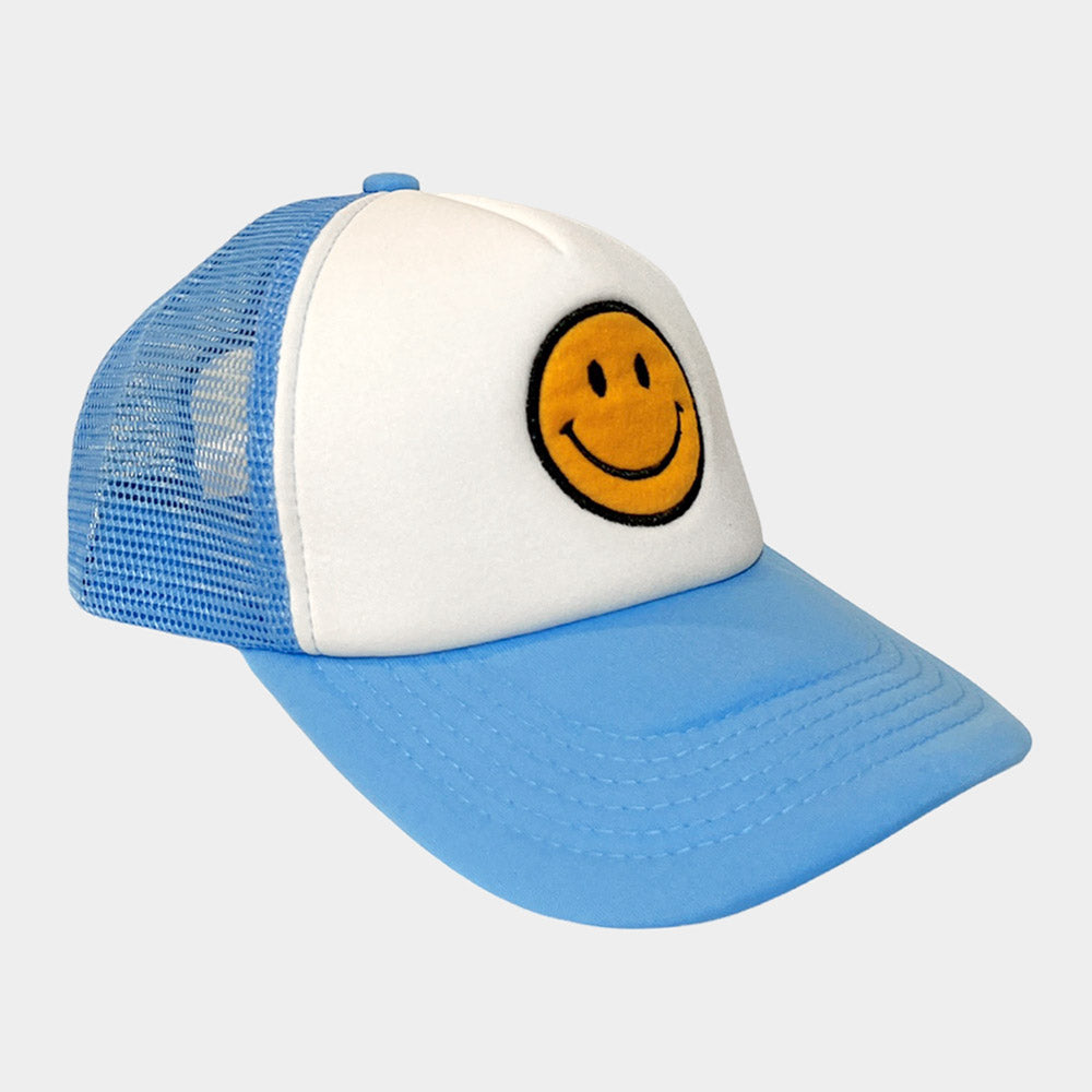 HATEGORY Smile Accented Mesh Back Baseball Cap