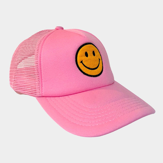 HATEGORY Smile Accented Mesh Back Baseball Cap