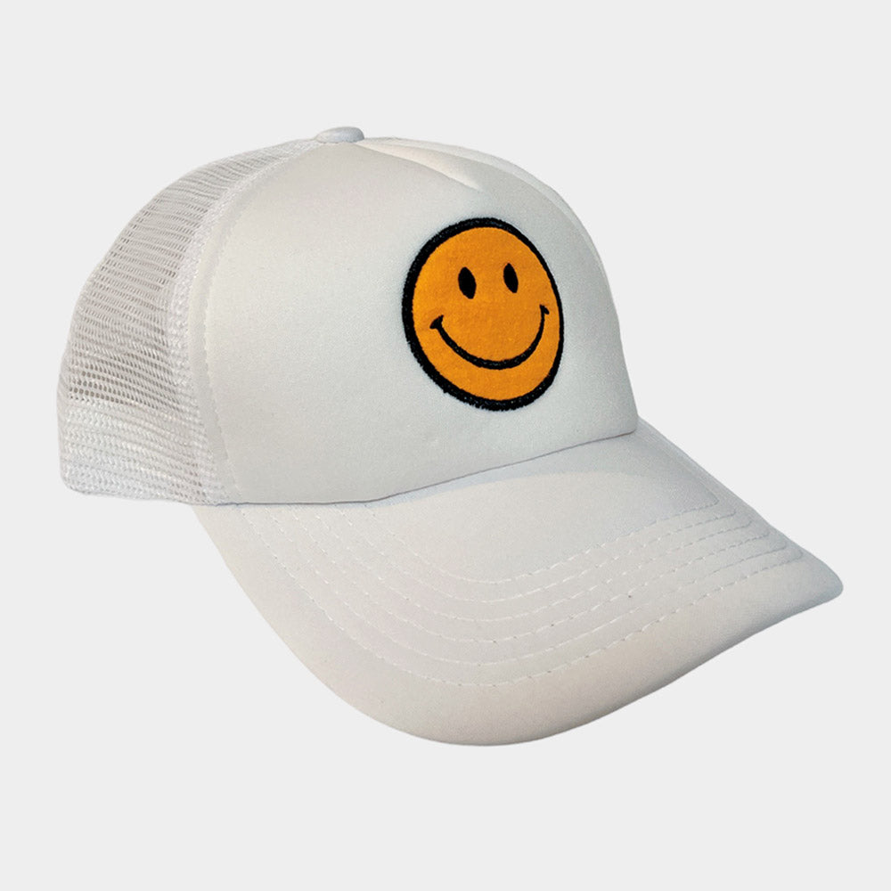 HATEGORY Smile Accented Mesh Back Baseball Cap
