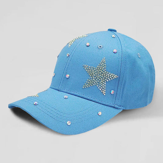 HATEGORY Bling Star Patterned Baseball Cap