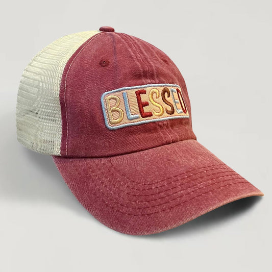 HATEGORY BLESSED Message Mesh Back Baseball Cap