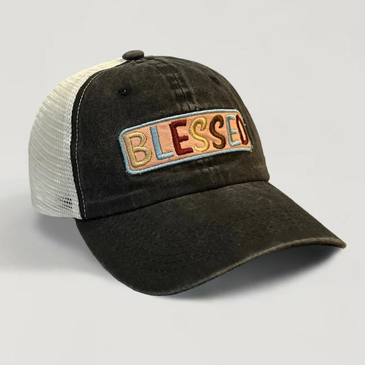 HATEGORY BLESSED Message Mesh Back Baseball Cap