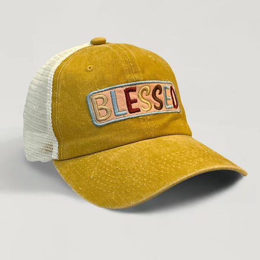 HATEGORY BLESSED Message Mesh Back Baseball Cap