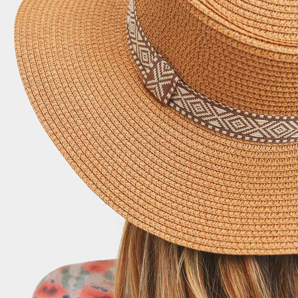 HATEGORY Tribal Band Panama Sun Hat