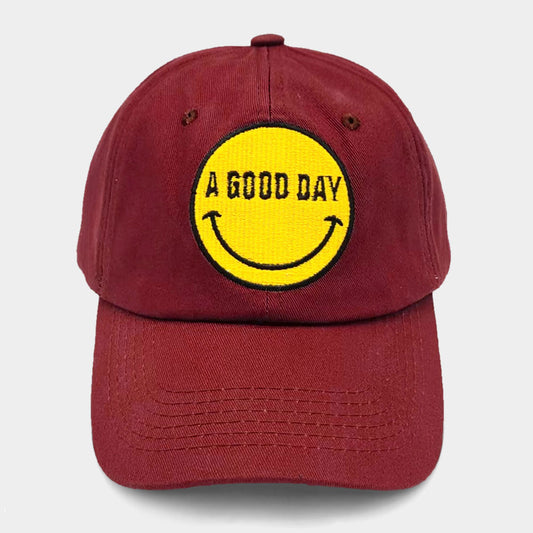 HATEGORY Smile A GOOD DAY Message Baseball Cap