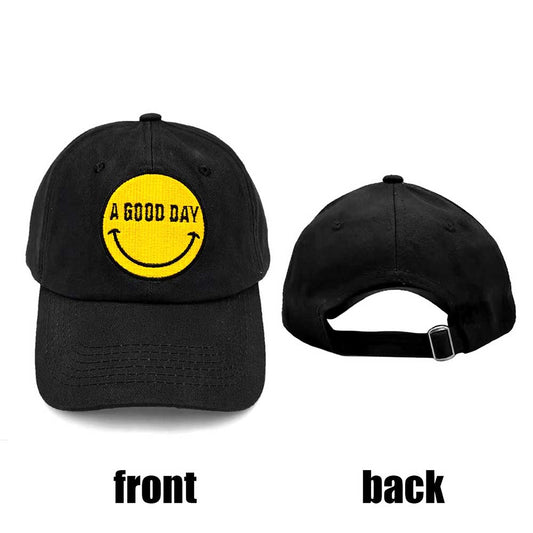 HATEGORY Smile A GOOD DAY Message Baseball Cap