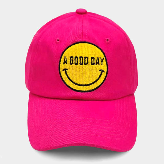 HATEGORY Smile A GOOD DAY Message Baseball Cap