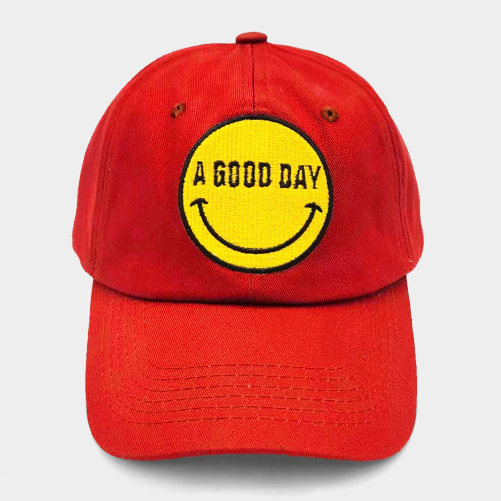 HATEGORY Smile A GOOD DAY Message Baseball Cap