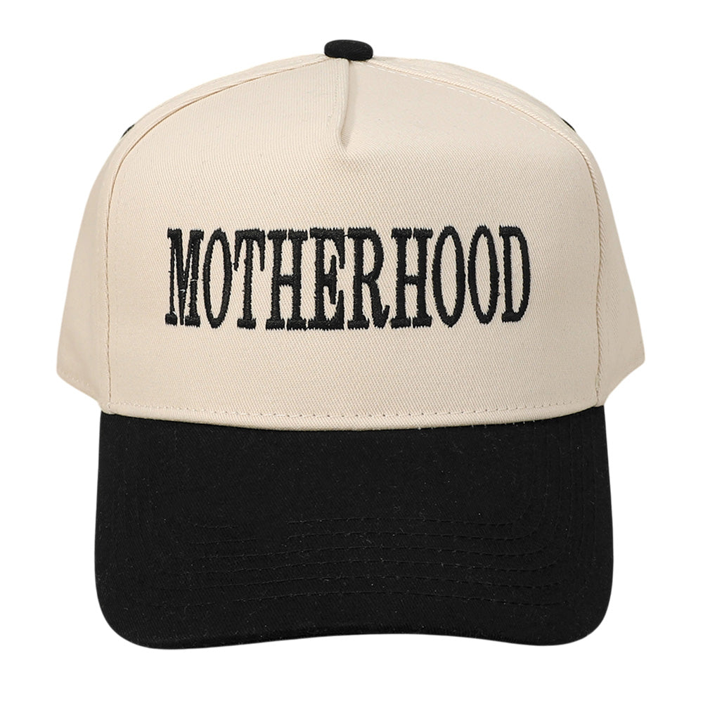 HATEGORY MOTHERHOOD Message Embroidered Baseball Cap