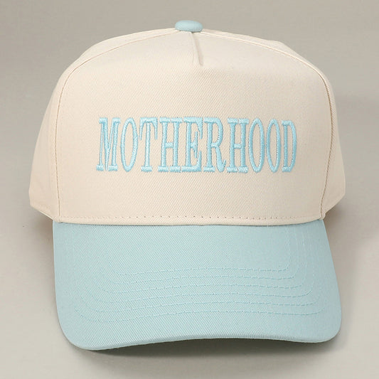 HATEGORY MOTHERHOOD Message Embroidered Baseball Cap