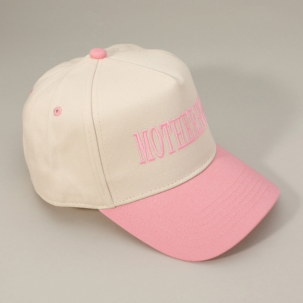 HATEGORY MOTHERHOOD Message Embroidered Baseball Cap