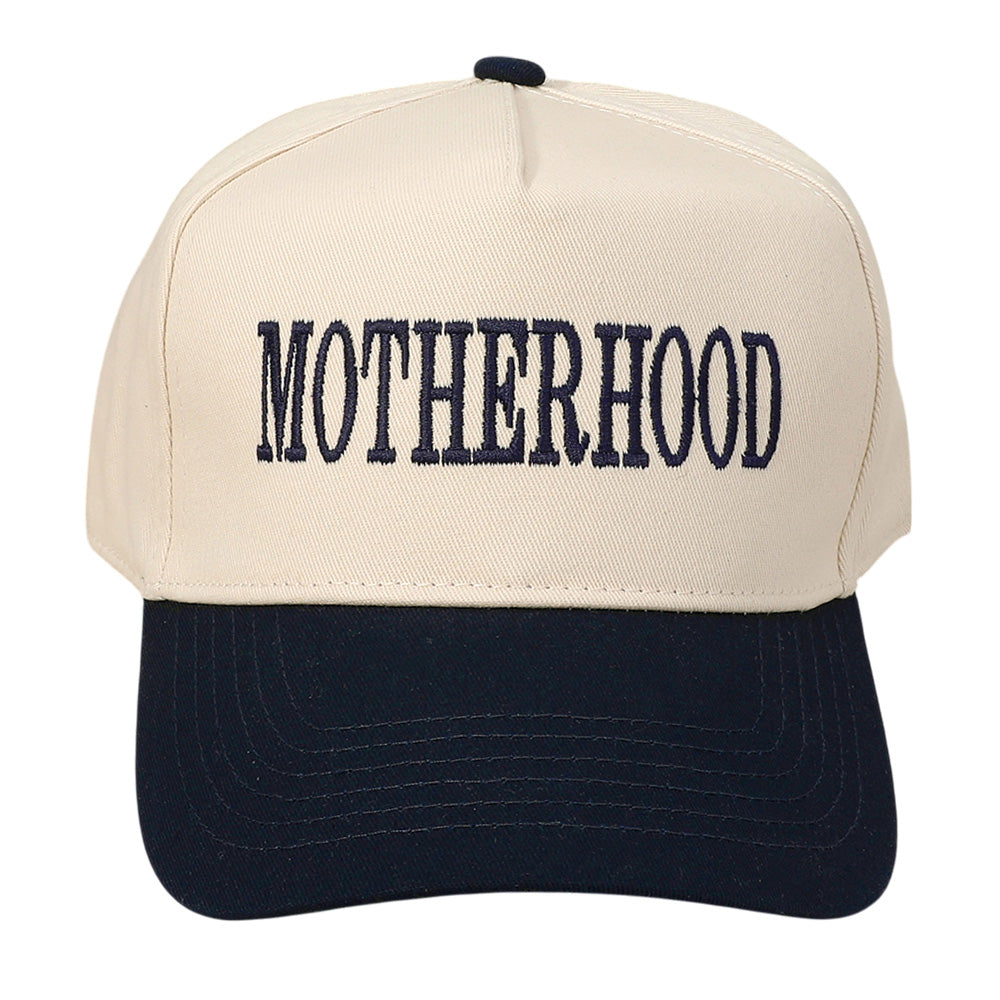 HATEGORY MOTHERHOOD Message Embroidered Baseball Cap