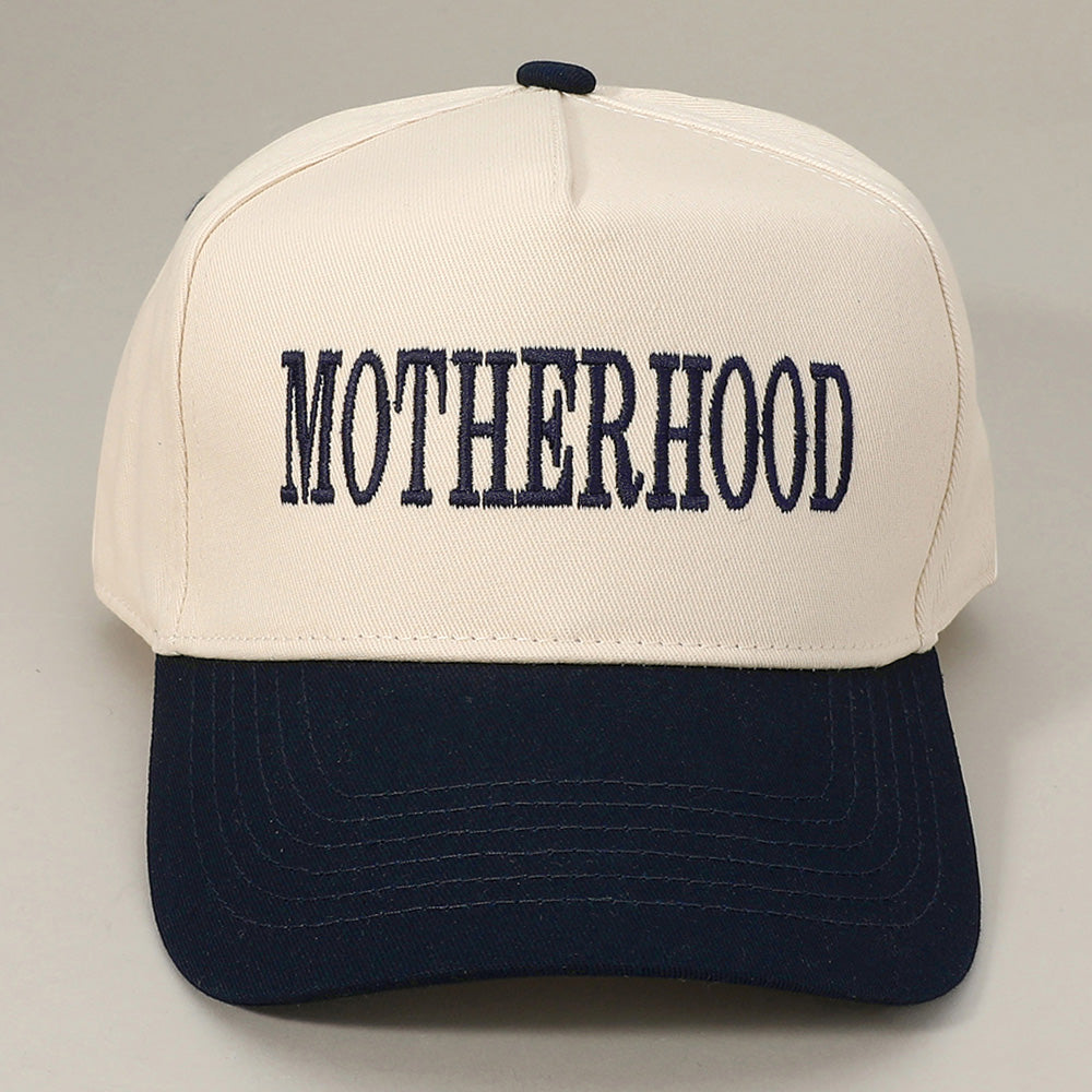 HATEGORY MOTHERHOOD Message Embroidered Baseball Cap