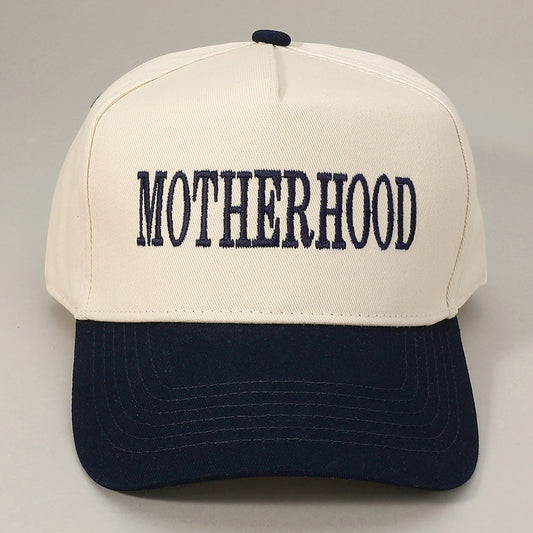 HATEGORY MOTHERHOOD Message Embroidered Baseball Cap