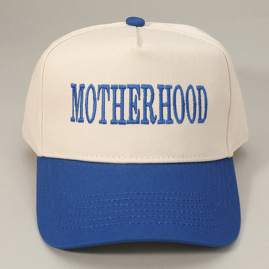 HATEGORY MOTHERHOOD Message Embroidered Baseball Cap