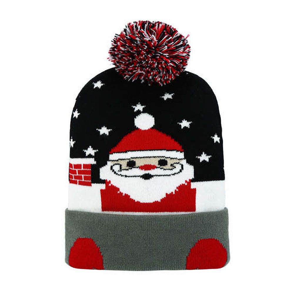 HATEGORY Santa Claus Pom Pom Winter Beanie Hat