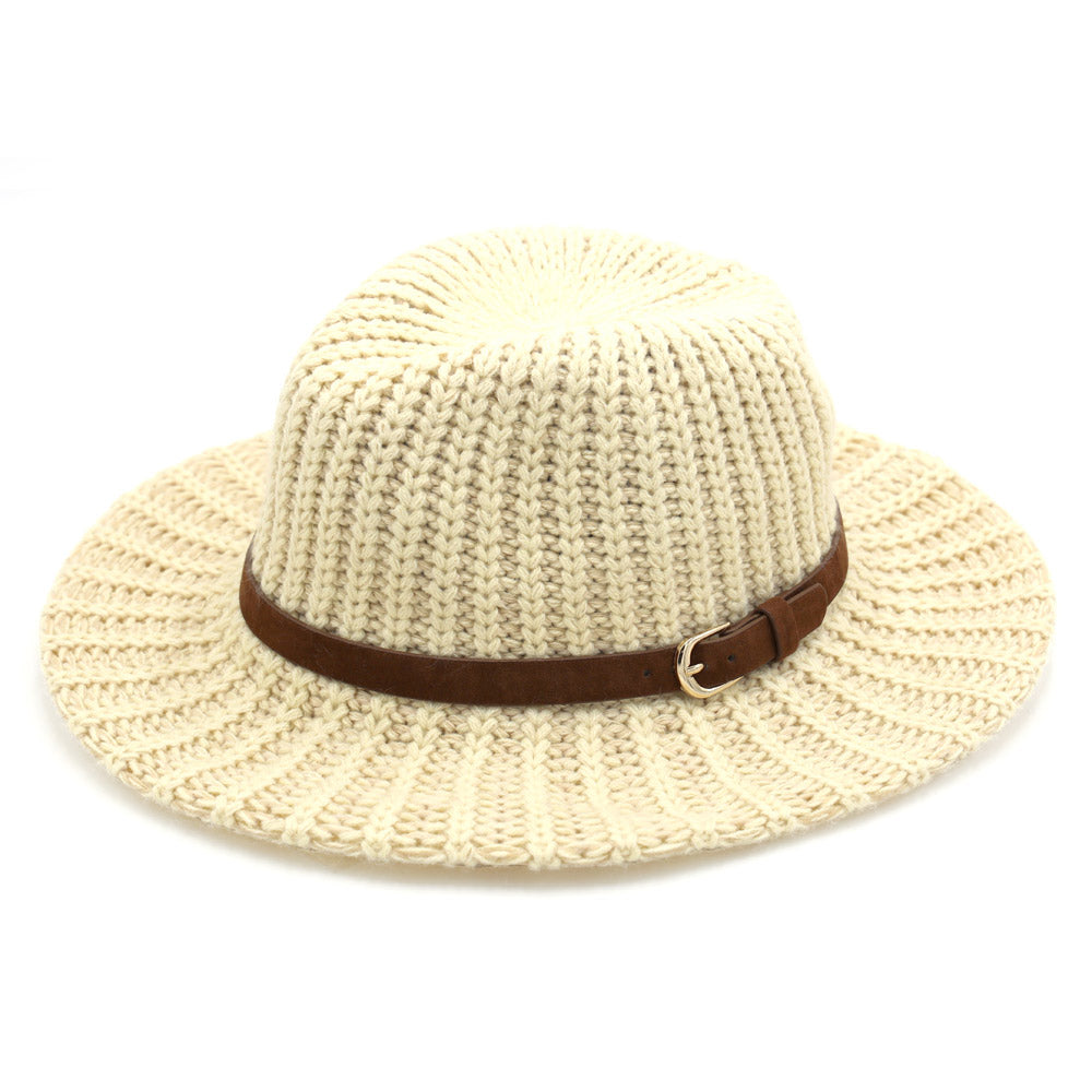 HATEGORY Belt Band Knit Panama Hat