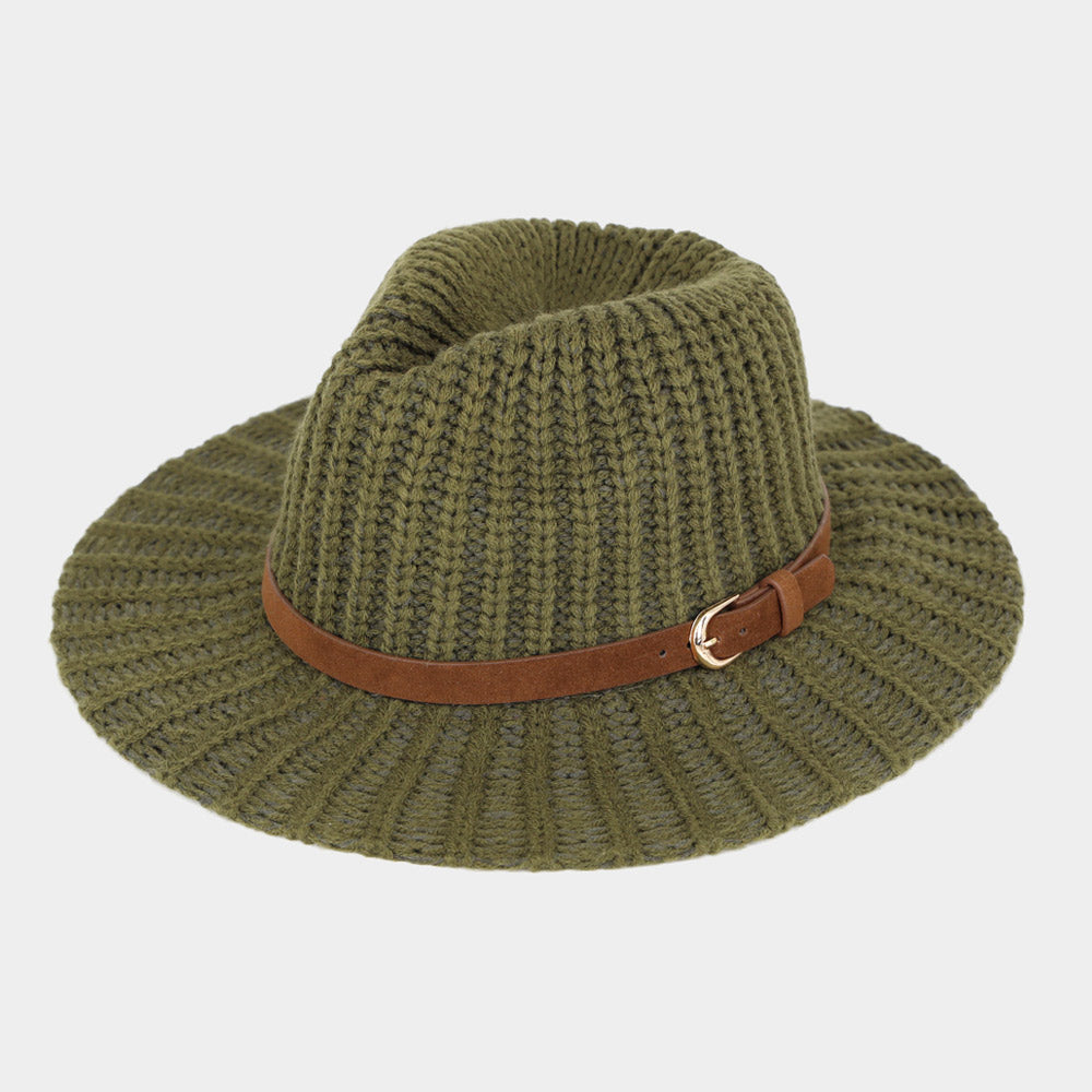 HATEGORY Belt Knit Panama Hat