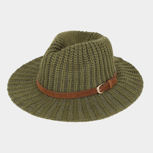 HATEGORY Belt Knit Panama Hat