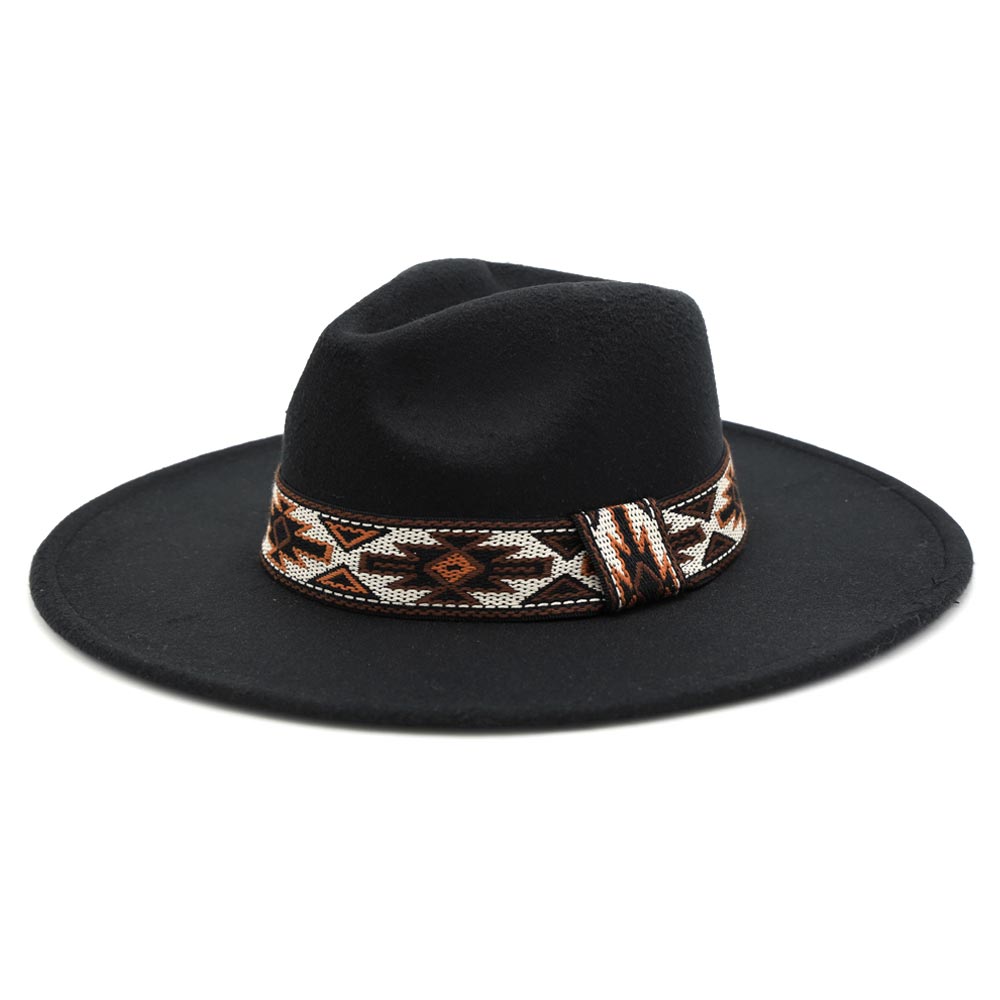 HATEGORY Tribal Band Panama Hat