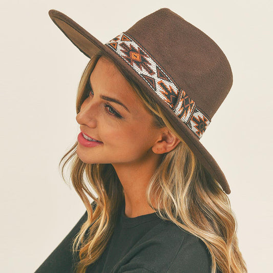 HATEGORY Tribal Band Panama Hat
