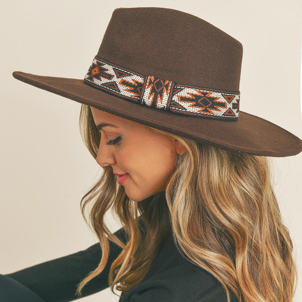 HATEGORY Tribal Band Panama Hat