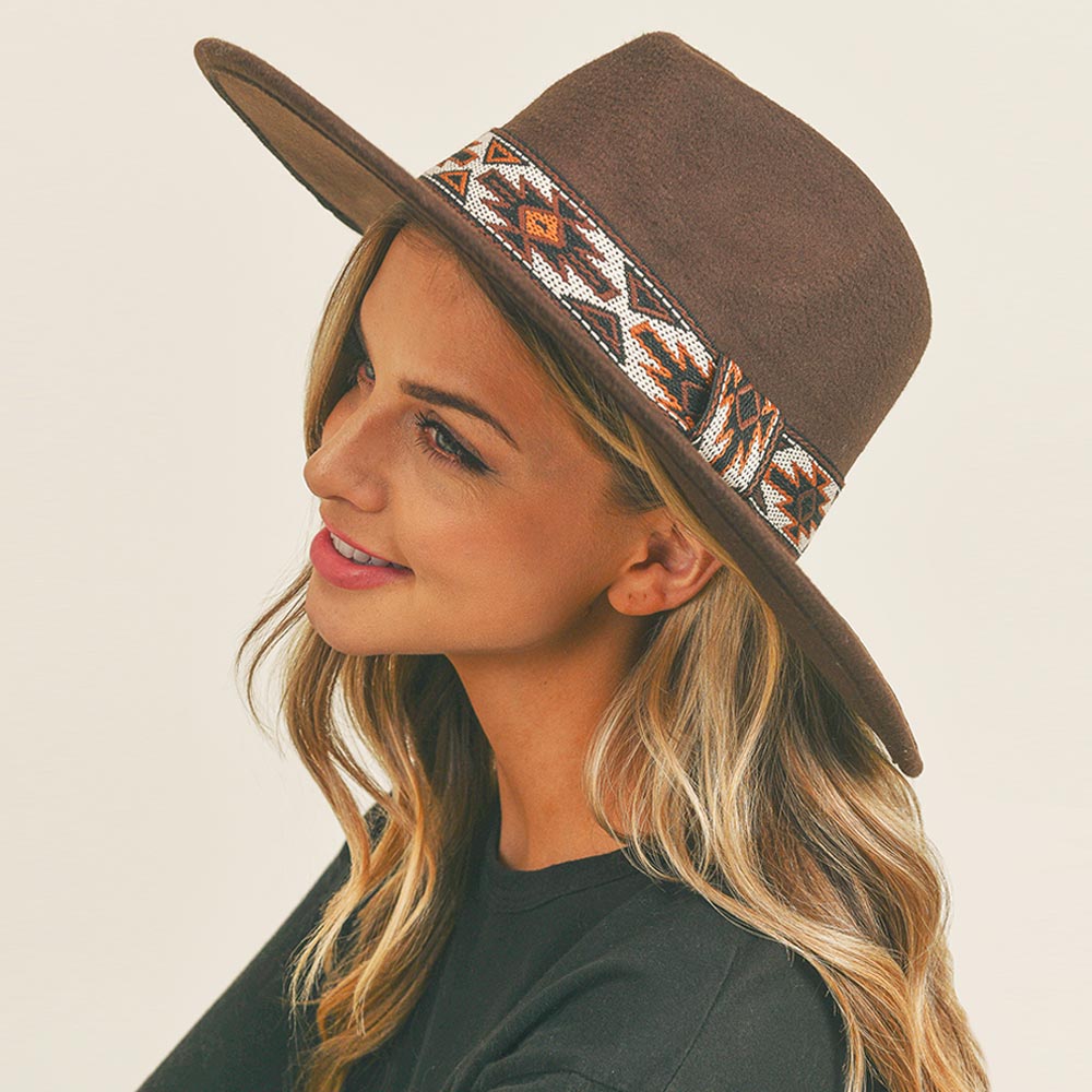 HATEGORY Tribal Band Panama Hat