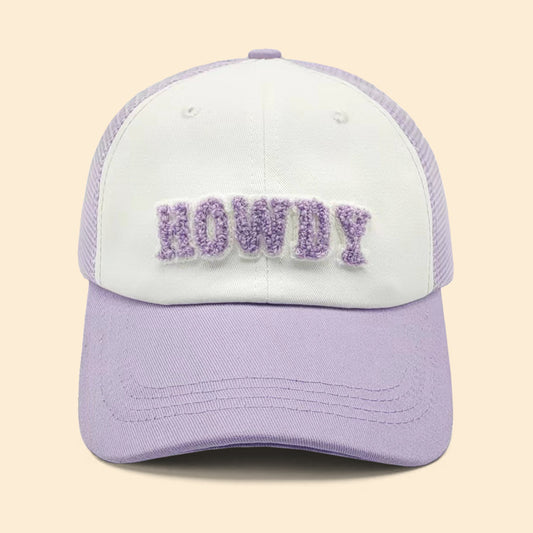 HATEGORY Howdy Message Mesh Back Baseball Cap