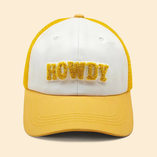 HATEGORY Howdy Message Mesh Back Baseball Cap