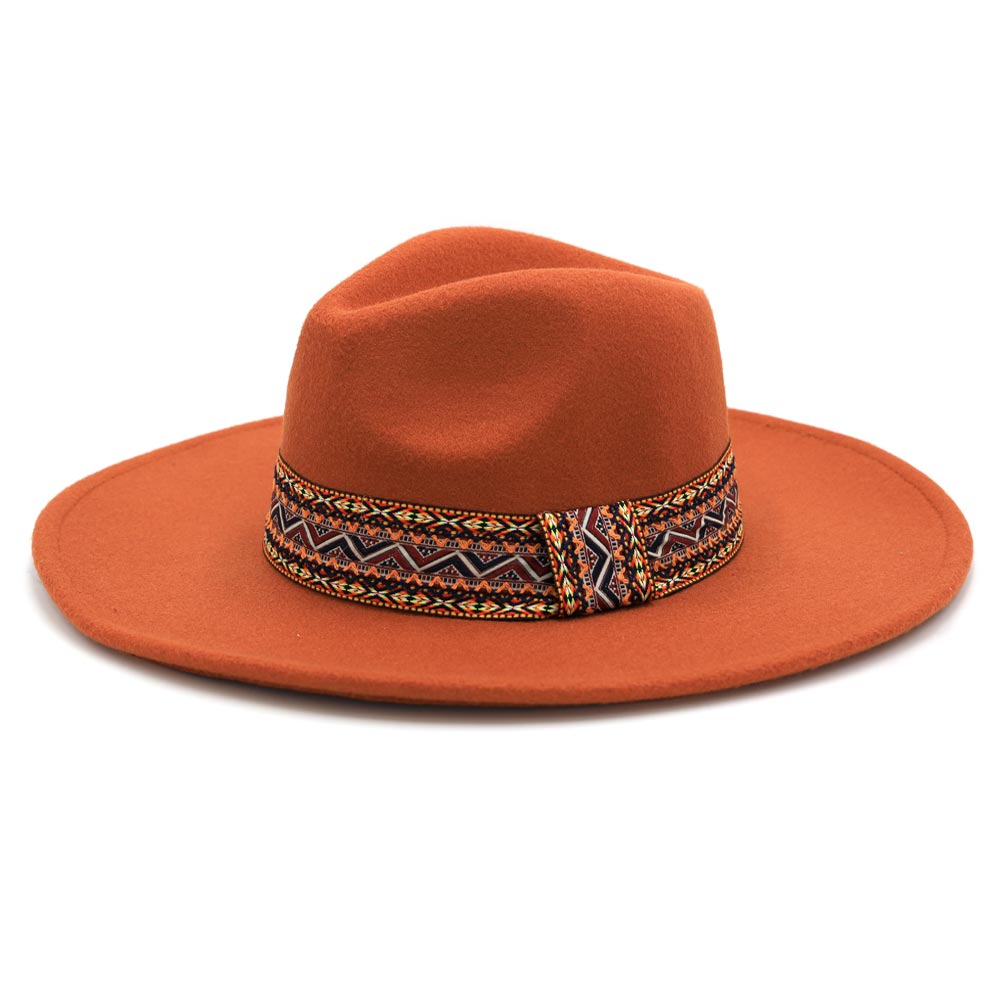 HATEGORY Aztec Band Panama Hat