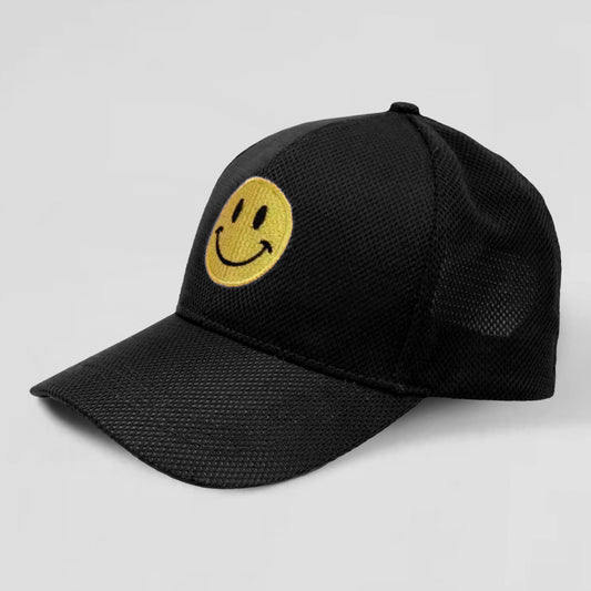 HATEGORY Smile Accented Mesh Baseball Cap