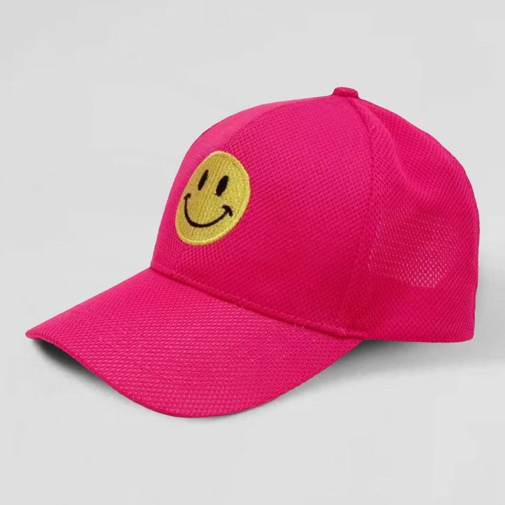 HATEGORY Smile Accented Mesh Baseball Cap
