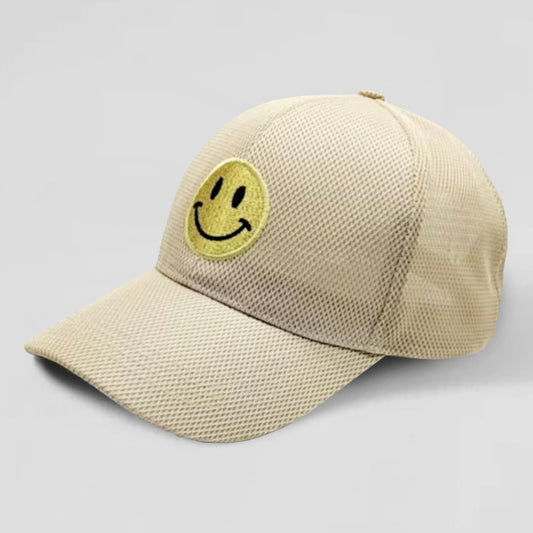 HATEGORY Smile Accented Mesh Baseball Cap