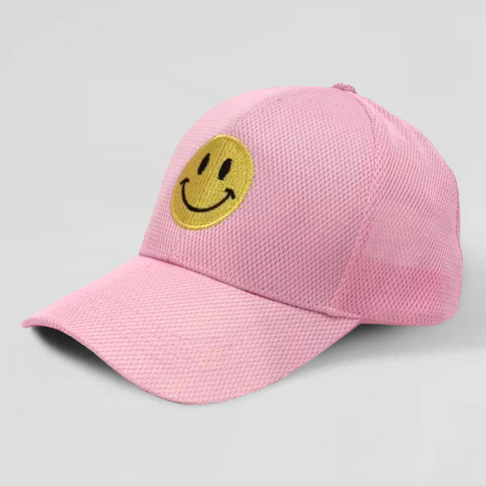 HATEGORY Smile Accented Mesh Baseball Cap