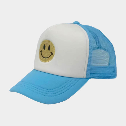 HATEGORY Smile Accented Mesh Back Baseball Cap
