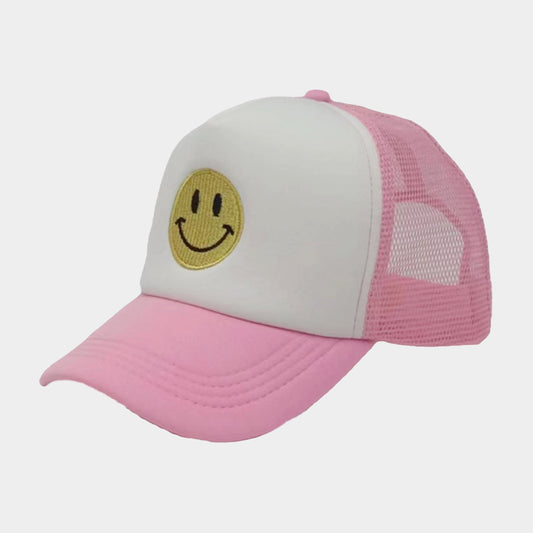 HATEGORY Smile Accented Mesh Back Baseball Cap