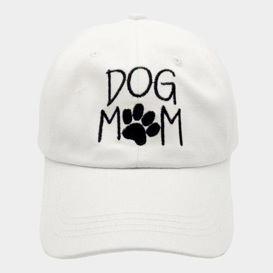 HATEGORY Paw Pointed Dog Mom Message Baseball Cap