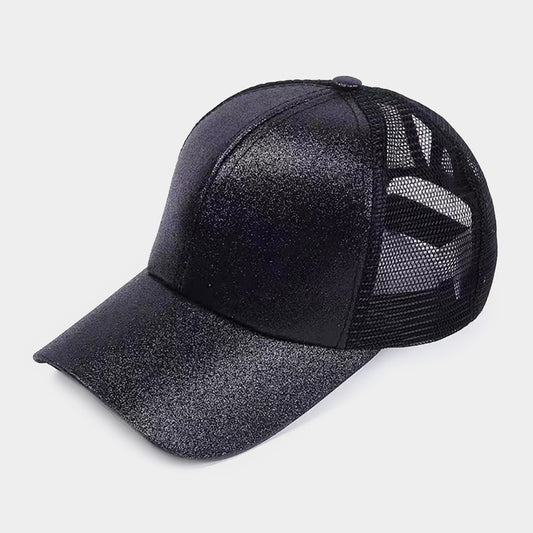HATEGORY Shimmery Mesh Back Baseball Cap