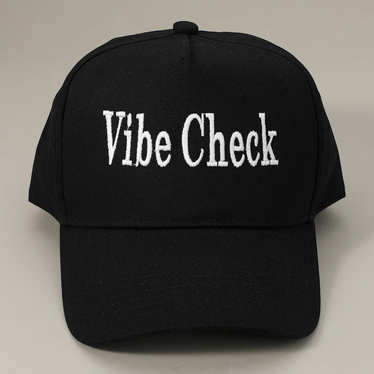HATEGORY VIBE CHECK Message Embroidered Baseball Cap