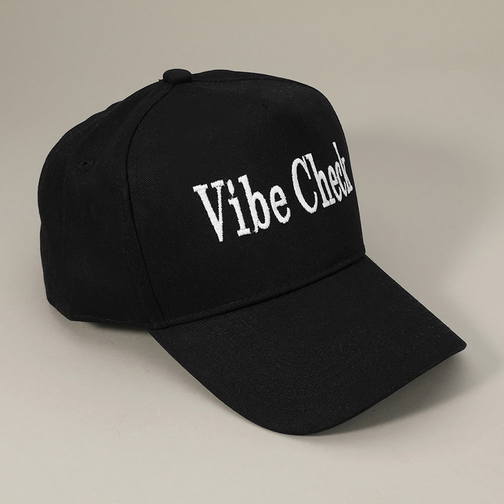 HATEGORY VIBE CHECK Message Embroidered Baseball Cap