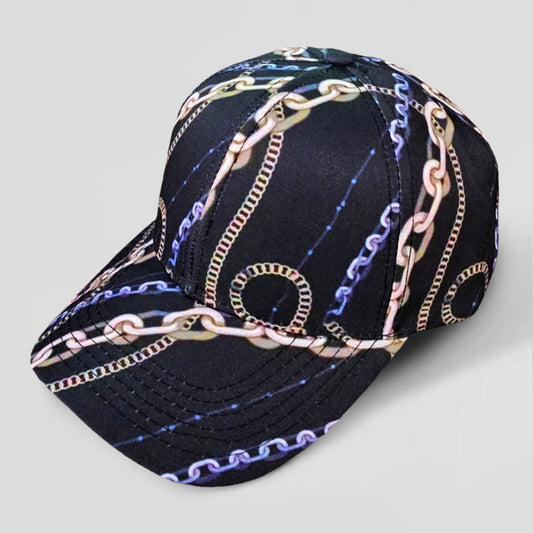 HATEGORY Chain Patterned Baseball Cap