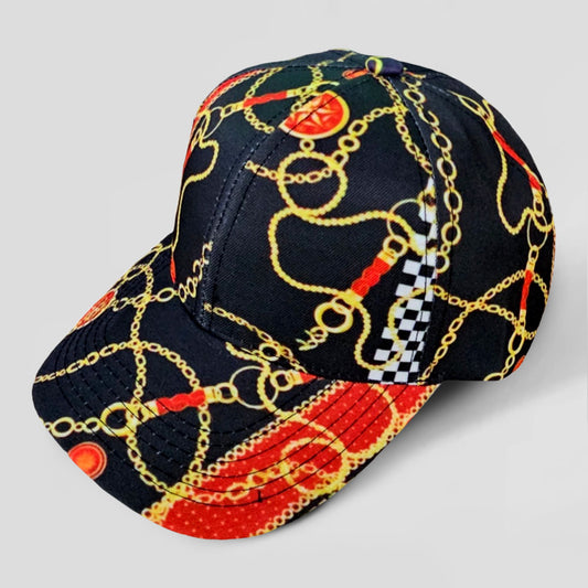 HATEGORY Chain Patterned Baseball Cap