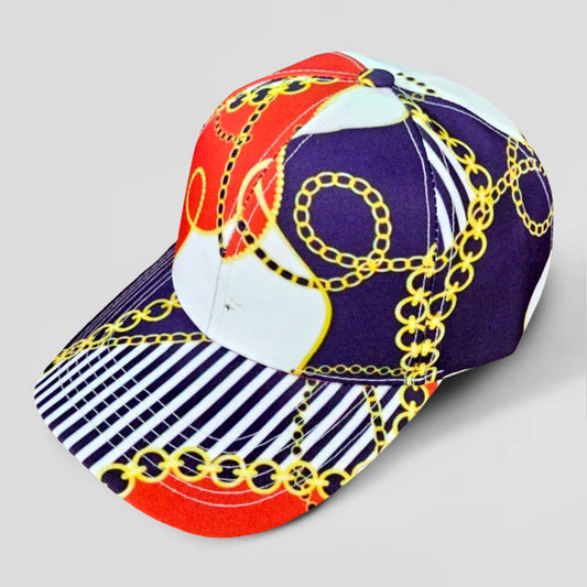 HATEGORY Chain Patterned Baseball Cap
