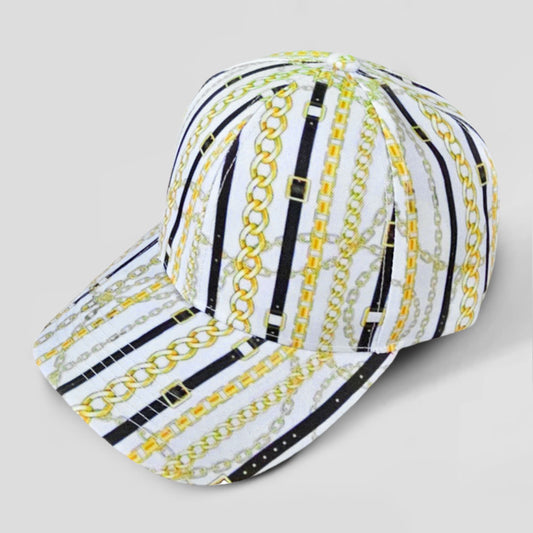HATEGORY Chain Patterned Baseball Cap