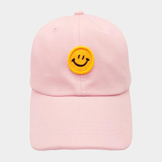 HATEGORY Smile Accented Solid Baseball Cap
